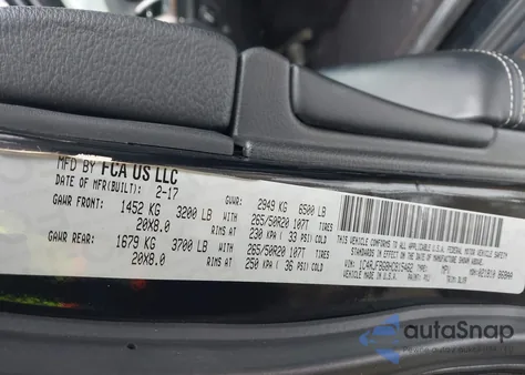 2017 Jeep Grand Cherokee Limited 4X4 из США, поврежденный, VIN 1C4RJFBG8HC815462